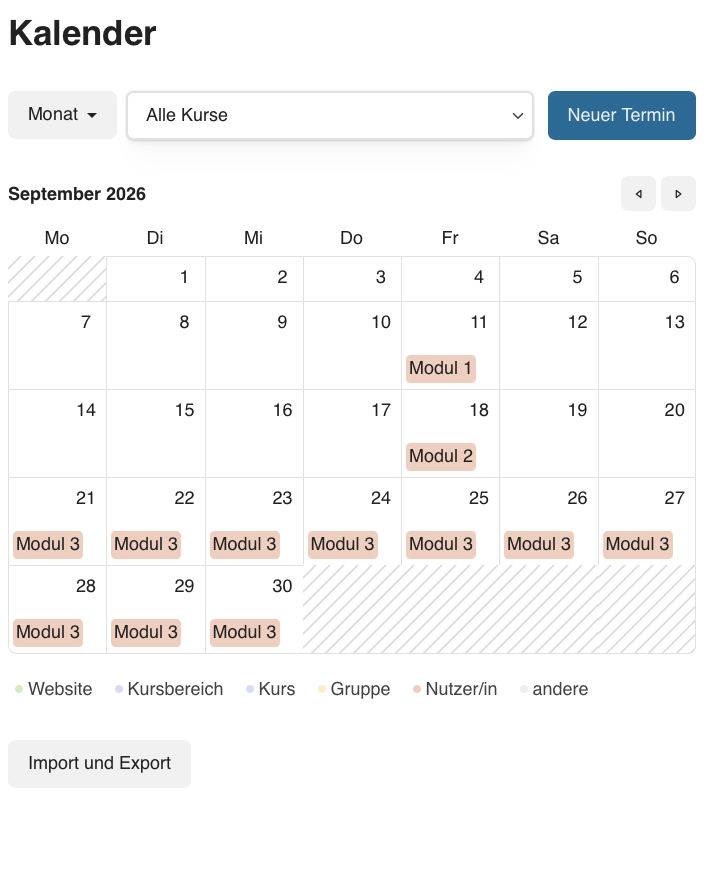 ReWeNet - Kalender klein